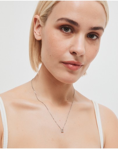 Witchery Sterling Silver Initial Necklace