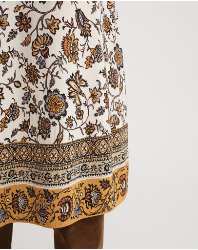 Witchery Border Print Skirt