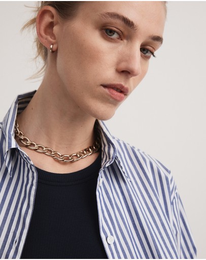 Witchery Stripe Cotton Shirt