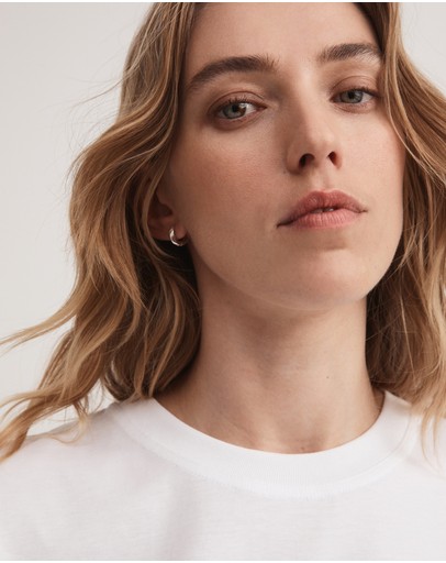 Witchery Cotton Crew Long Sleeve Tee