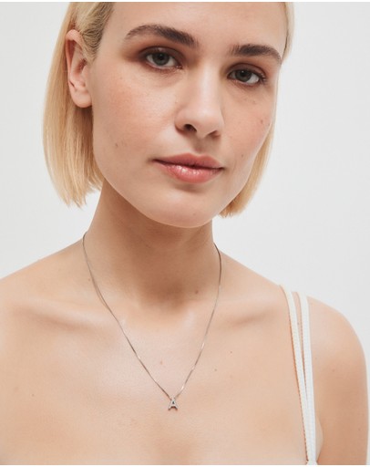 Witchery Sterling Silver Initial Necklace