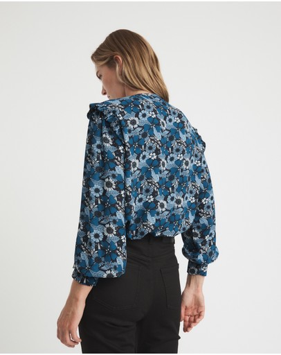 Witchery Mini Daisy Pintuck Blouse