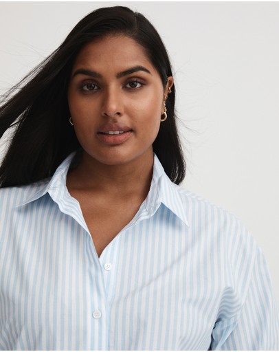 Witchery Stripe Cotton Shirt