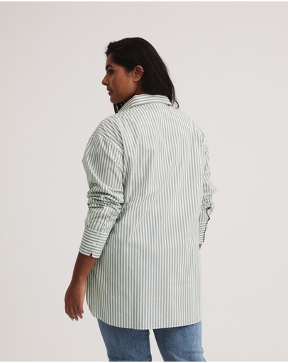 Witchery Stripe Cotton Shirt