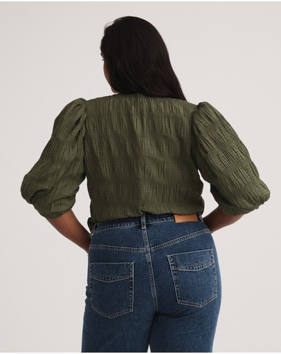 Witchery Seersucker Blouse