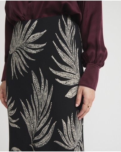 Witchery Placed Dot Slip Skirt