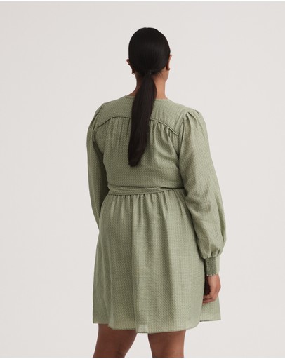 Witchery Texture Oak Leaf Yoke Dress