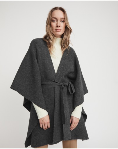 Witchery Belted Knit Poncho