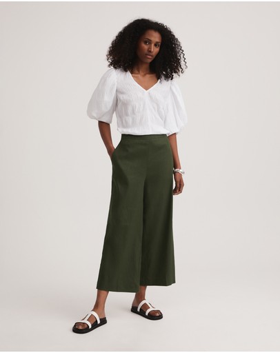 Witchery Stretch Linen Blend Pant