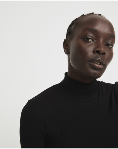 Witchery Rib Turtle Neck Top