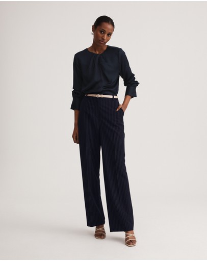 Witchery Satin Twist Neck Blouse