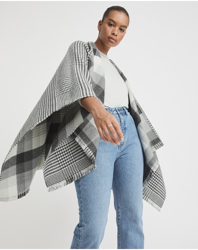 Witchery Check Reversible Wrap