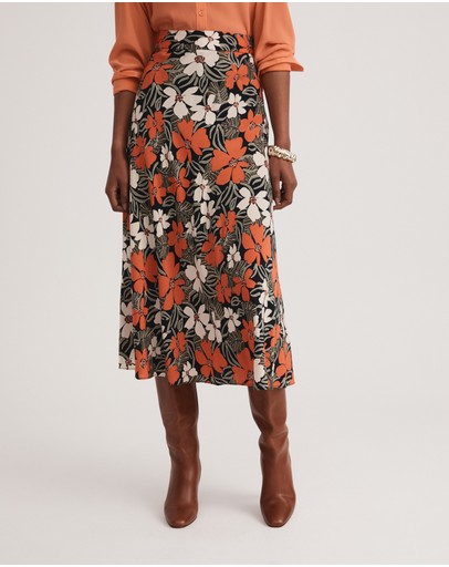 Witchery Tribal Floral Slip Skirt