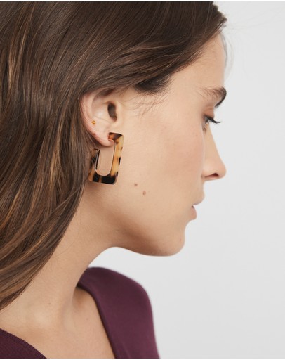 Witchery Geo Acetate Hoops