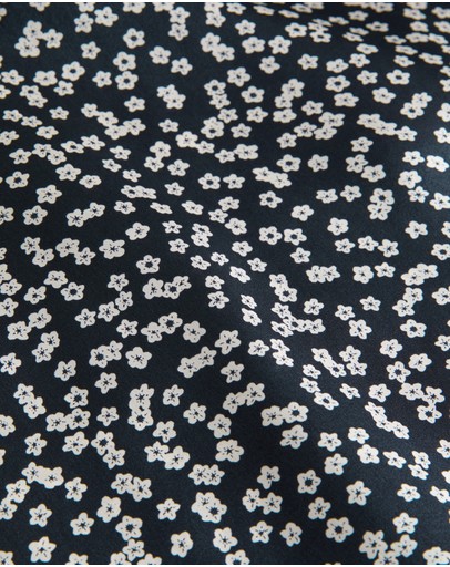 Witchery Floral Ocelot Silk Pussybow Blouse