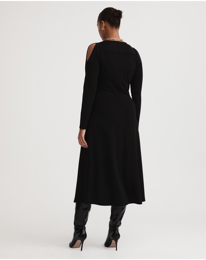 Witchery Split Shoulder Jersey Dress