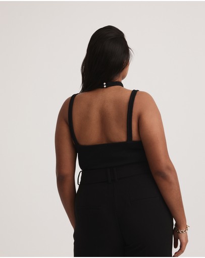 Witchery Cotton Rib Strap Tank