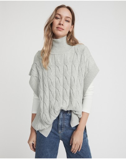 Witchery Cable Knit Tabard