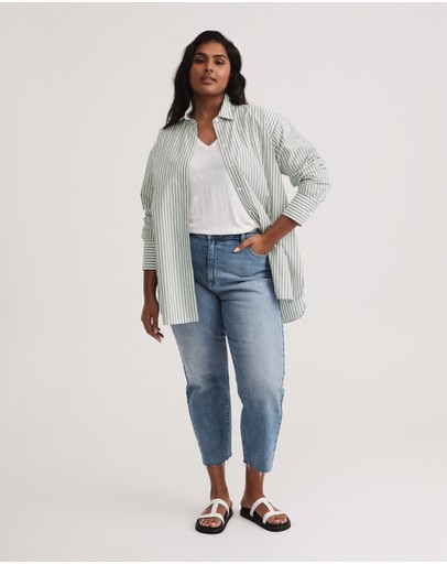 Witchery Linen V Neck Tee