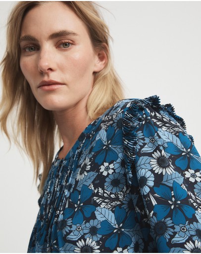 Witchery Mini Daisy Pintuck Blouse