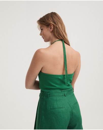 Witchery Cotton Rib Halter Tank