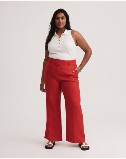 Witchery Cotton Rib Henley Tank