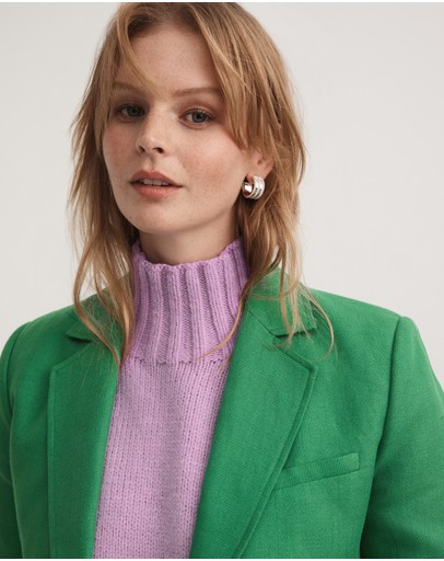 Witchery Linen Blend Twill Blazer