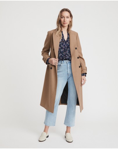 Witchery Twiggy Print Ruffle Blouse