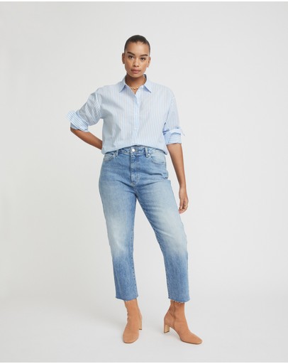 Witchery Stripe Cotton Shirt