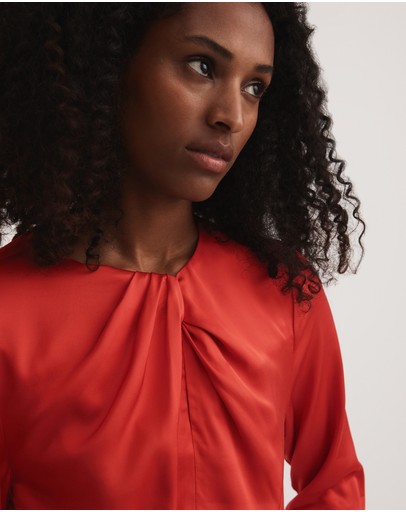 Witchery Satin Twist Neck Blouse