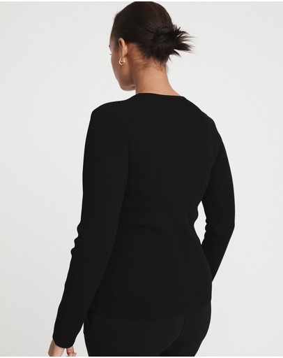 Witchery Zip Crepe Knit