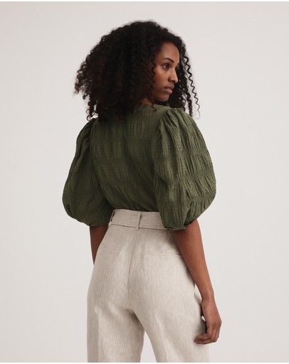 Witchery Seersucker Blouse