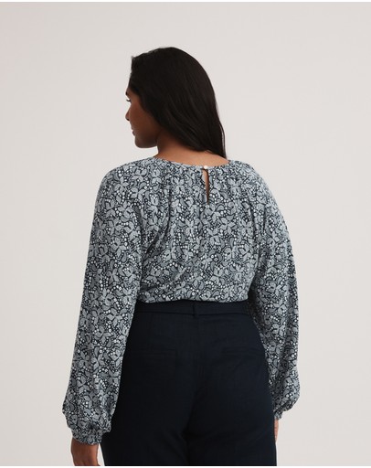 Witchery Ponte Geo Print Top