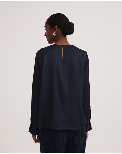 Witchery Satin Twist Neck Blouse