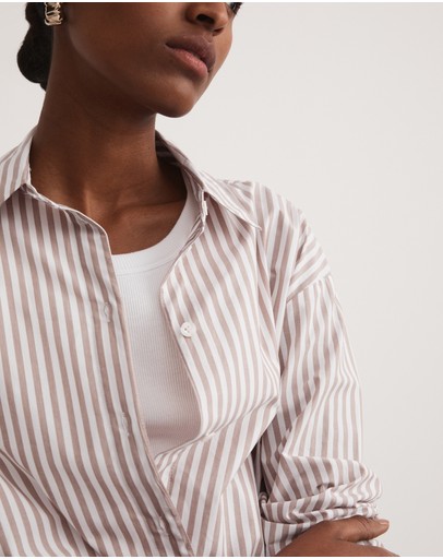 Witchery Stripe Cotton Shirt