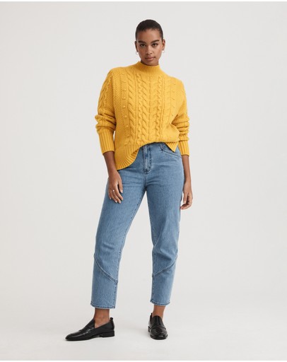 Witchery Split Cable Knit