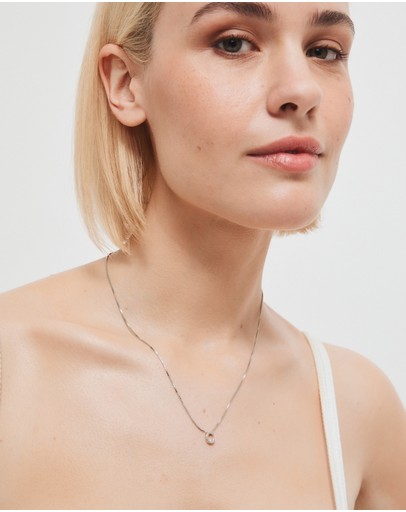 Witchery Sterling Silver Initial Necklace