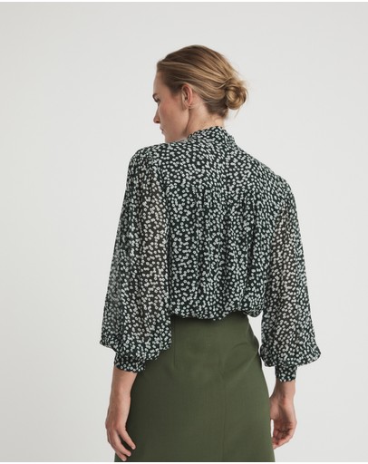 Witchery Floral Ocelot Blouse