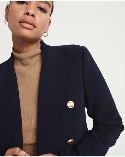Witchery Cropped Double Breasted Blazer