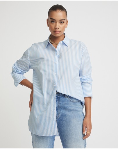 Witchery Stripe Cotton Shirt