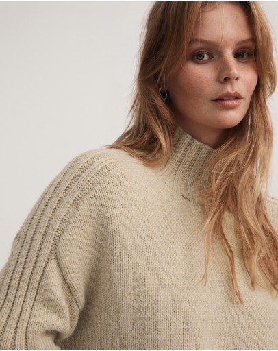 Witchery Rib Sleeve Knit