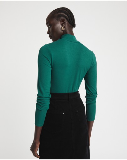 Witchery Rib Turtle Neck Top