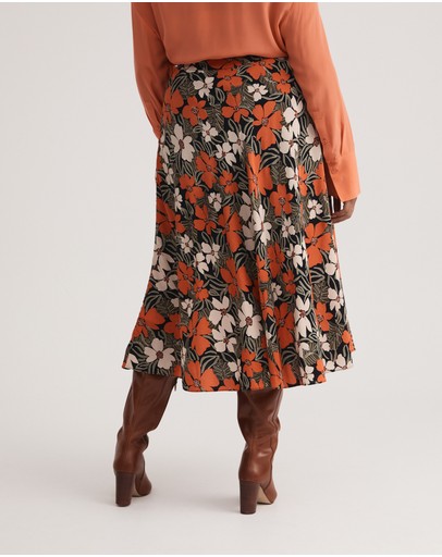 Witchery Tribal Floral Slip Skirt