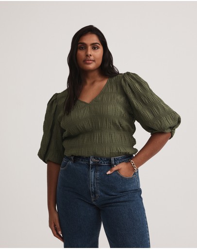 Witchery Seersucker Blouse