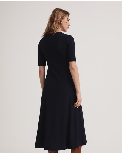 Witchery Rib Scoop Neck Dress