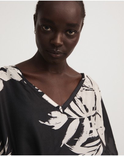 Witchery Silk Print Kaftan