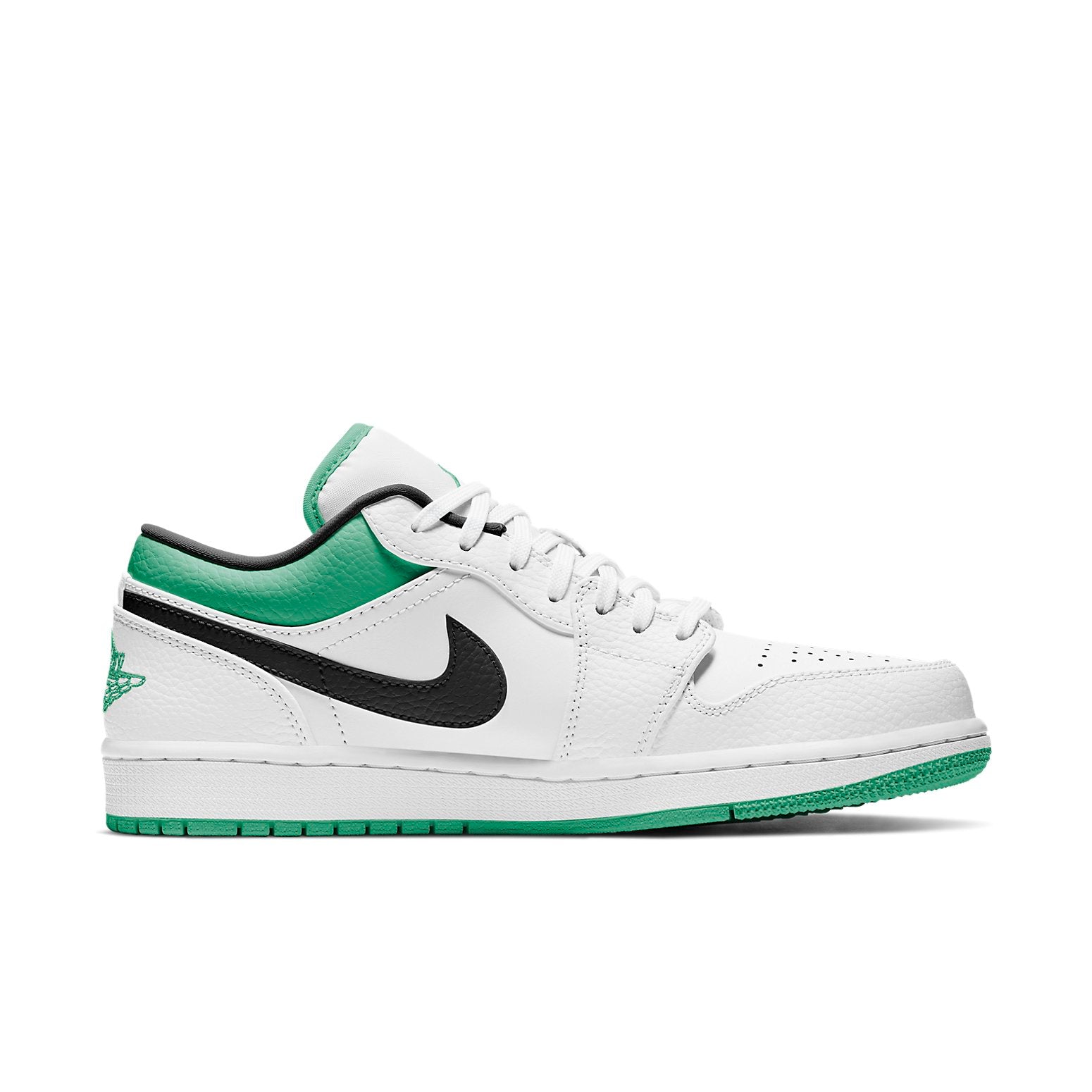 air jordan 1 low white lucky green