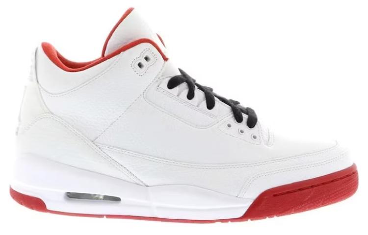 air jordan 3 white red