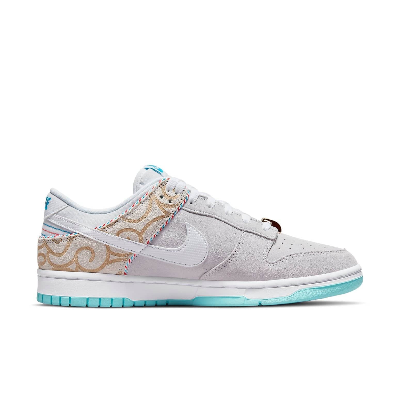 nike dunk low se barber shop grey