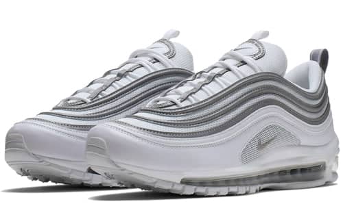 nike air max 97 white silver